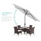 Best Choice Products 10ft Outdoor Steel Market Patio Umbrella w/ Crank, Tilt Push Button, 6 Ribs